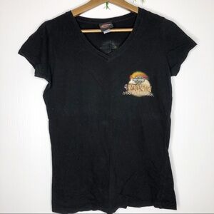 🌻 Harley Davidson- Waikiki Hawaii Black Tee Shirt